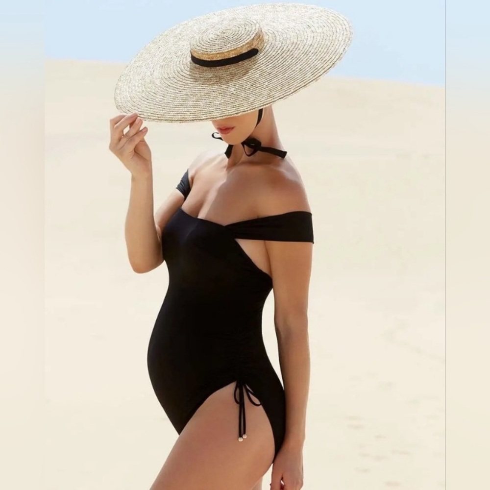Cache Coeur Toscane maternity swimwear black Size XL